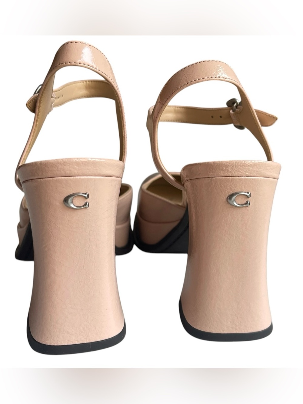 Coach Blush Pink Patent Leather Mary Jane Heels - Picture 5 of 11